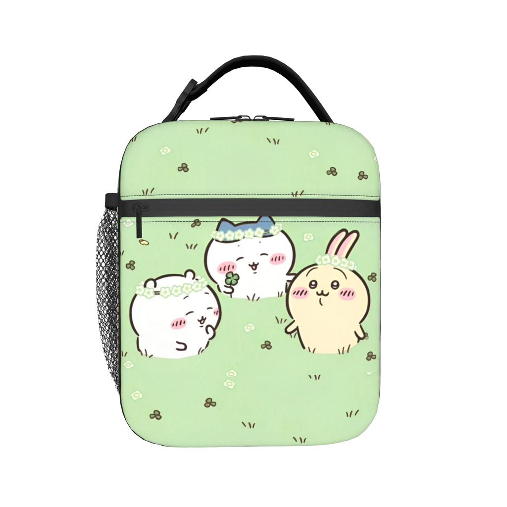 Cute Cartoon Manga Chiikawas Insulated Lunch Bags Leakproof Reusable Cooler Bag Tote Lunch Box Office Picnic Men Women
