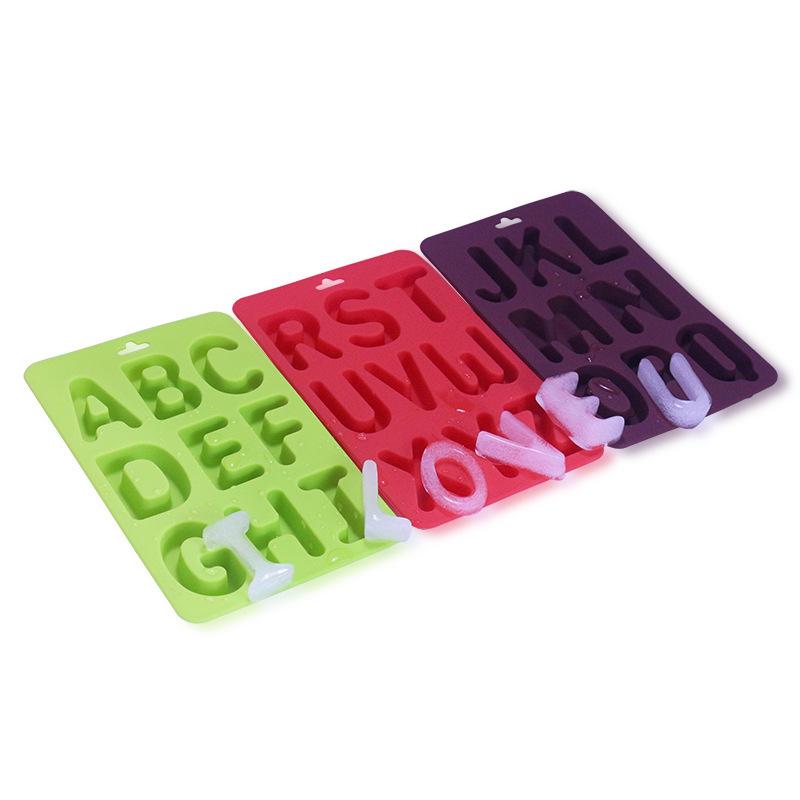 1/26 Large English Letters Silicone Chocolate Mold Cake Decorating Tools Bakeware Biscuit Accessories Kitchen