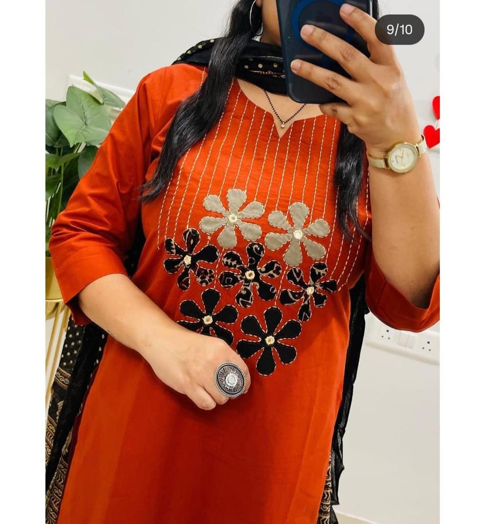 Indian Women Designer Kurta Pant Dupatta Set Indian Bollywood Top Tunic Kurti Salwar Suit