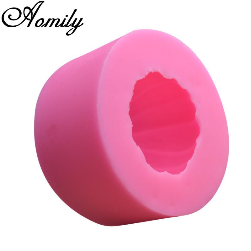 Aomily DIY Pumpkin S/L 2 Sizes Handmade Fondant Cake Mold Cartoon Decorating Sugar Craft Chocolate Moulds Tools Silicone Molds