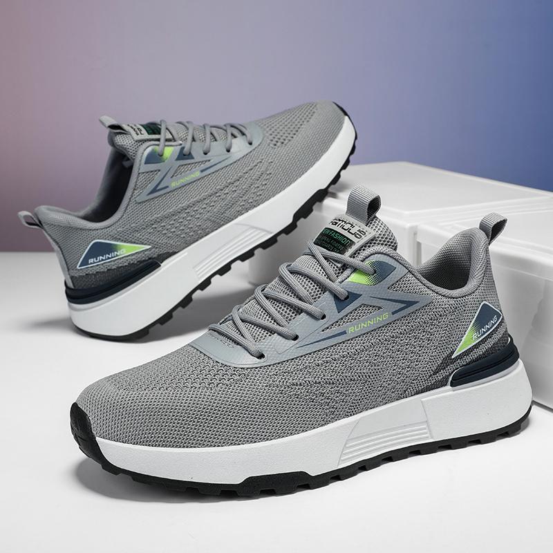 Men's Casual Sneakers Summer Outdoor Breathable Running Shoes Soft Comfortable Walking Shoes Lightweight Non-slip Popular Shoes
