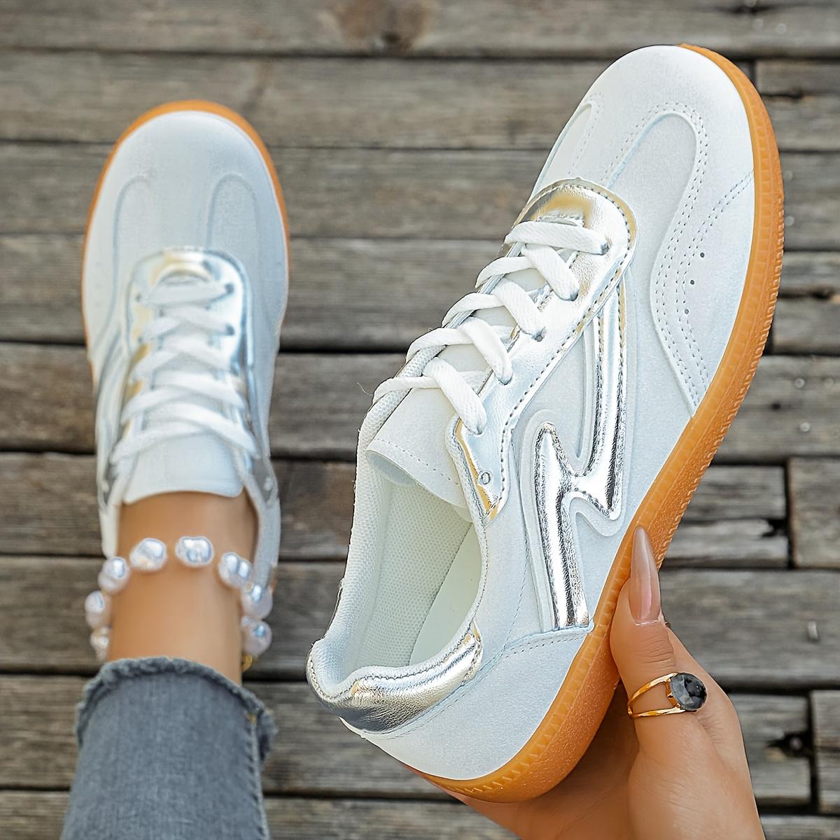 

Женские легкие нескользящие повседневные кроссовки с ярким розовым и черным синтетическим покрытием, низкие туфли с подошвой из термопластичной резины, дышащая тканевая подкладка 42 белый