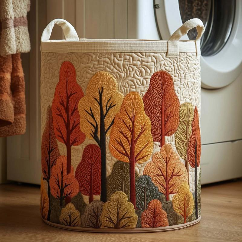 Quilted Laundry Basket Storage Organizer Clothes Dirty Home Organization