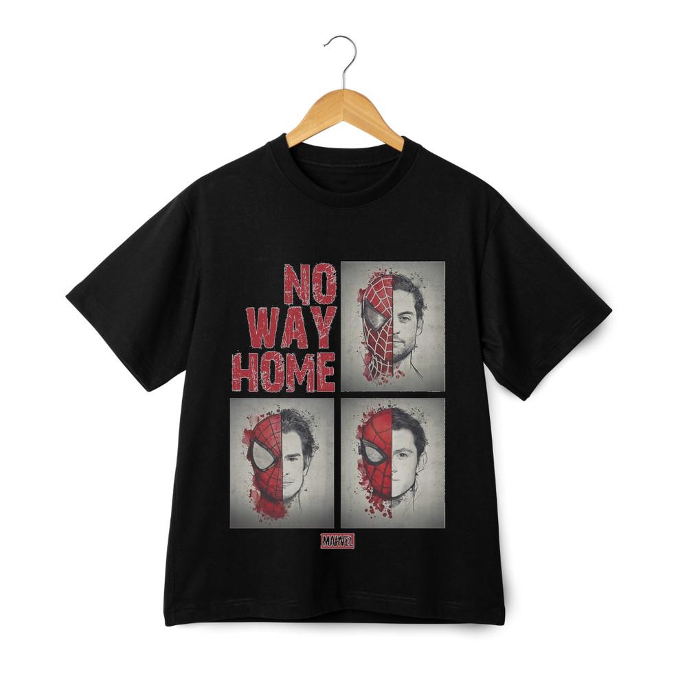 

Mens Superhero Graphic T-Shirt - Cool Comic No Way Home Short Sleeve Unisex Tee L