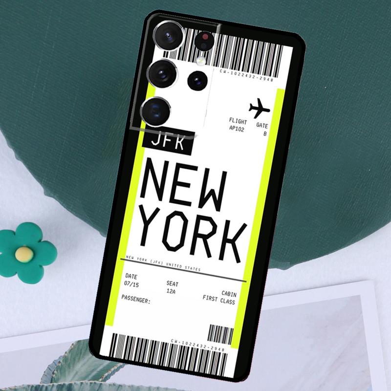 New York City Case For Samsung Galaxy S23 S22 S24 Ultra Note 20 10 S8 S9 S10 Plus S20 FE S21 FE Cover