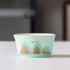 Distant Mountain Hand-Painted Ceramic Tea Cup