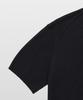 MANNERGRAM 100% Soft Cotton 3-Ply Round Neck Short Sleeve Knit Black