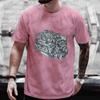 Men's T-shirts Tops Realistic Car Engine Design Funny Tshirt for Men Casual Tee T-Shirt Fashion Short Sleeve Tee Shirt Clothing