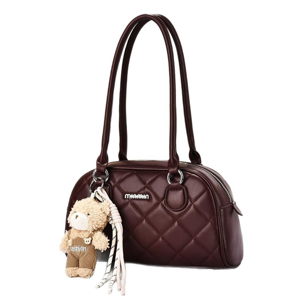 Waterfowl Shape Shoulder Bag With Stitching Details And Soft Construction For Casual Outings