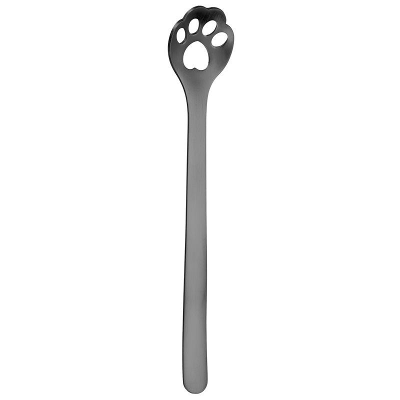Creative Cat Paw 304 Stainless Steel Spoon - Perfect for Coffee, Ice Cream, and Desserts.