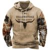 European Men's 3D Print Sports Hoodie - Street Fashion Trend