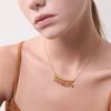Fashion Bohemian Color Drip Glaze Tassel Premium Metal Copper Plated 18K Real Gold Clavicle Chain Tide Personality Necklace