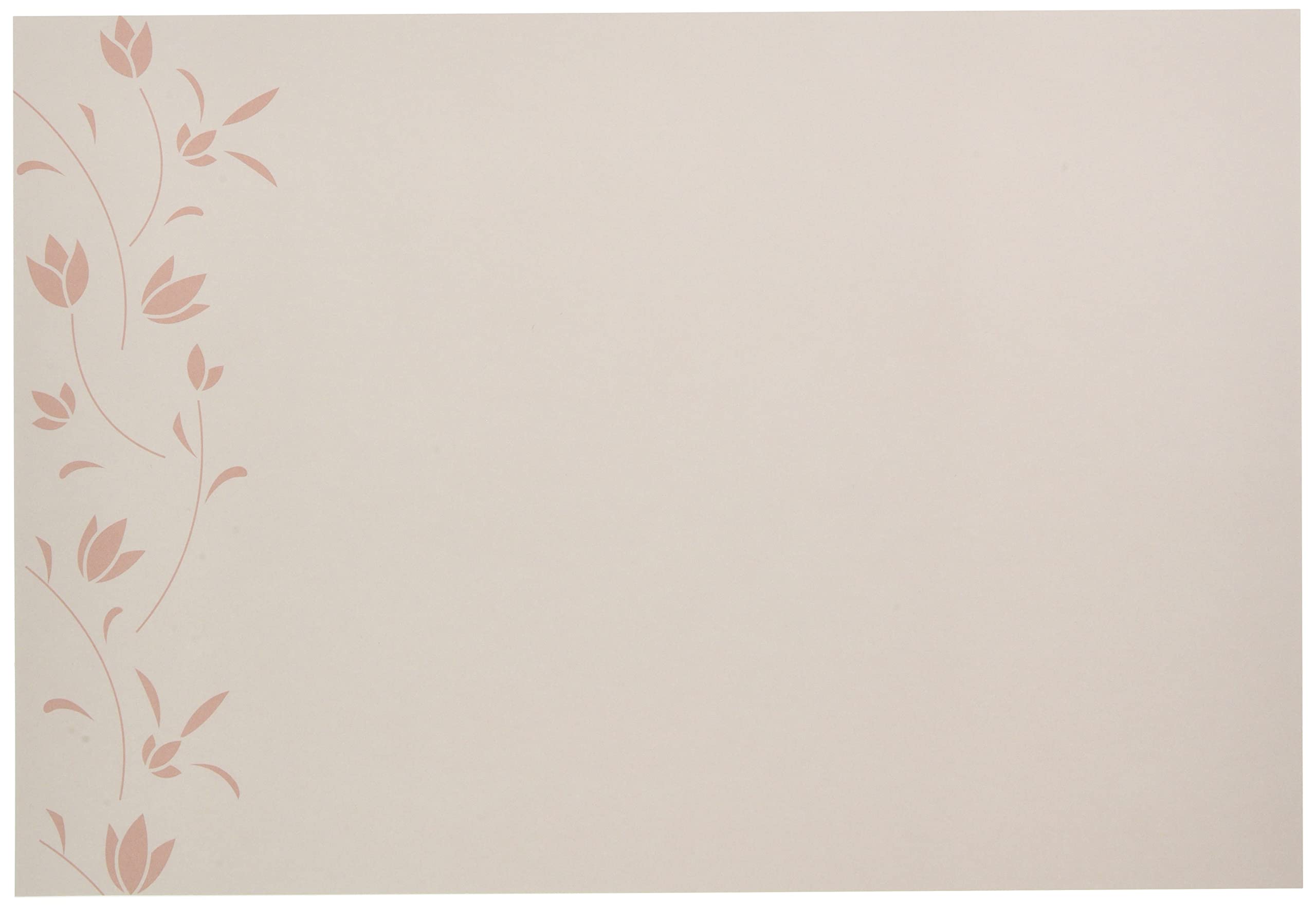 Nagao Floral Set of Made in 31047 Placemats, 26x38cm, 100, Japan,