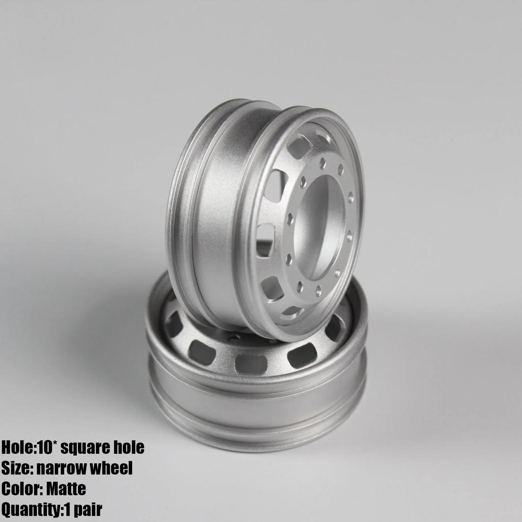 1 Pair Metal Front/rear Hub Wheel Spindle Head Brake Drum for 1/14 Tamiya RC Truck For Scania 770S For Man
