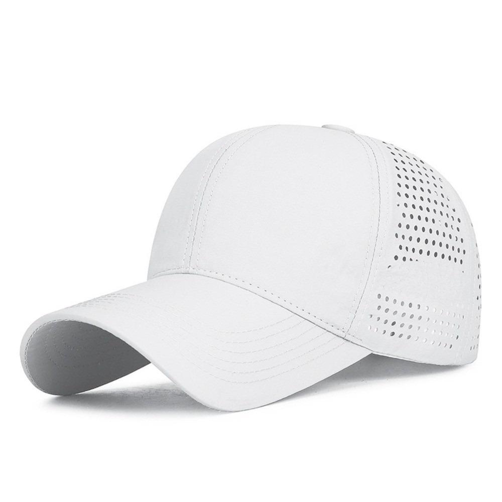 

Quick Dry Outdoor Sun Hat Adjustable Sports Caps Fashion Baseball Cap Running білий