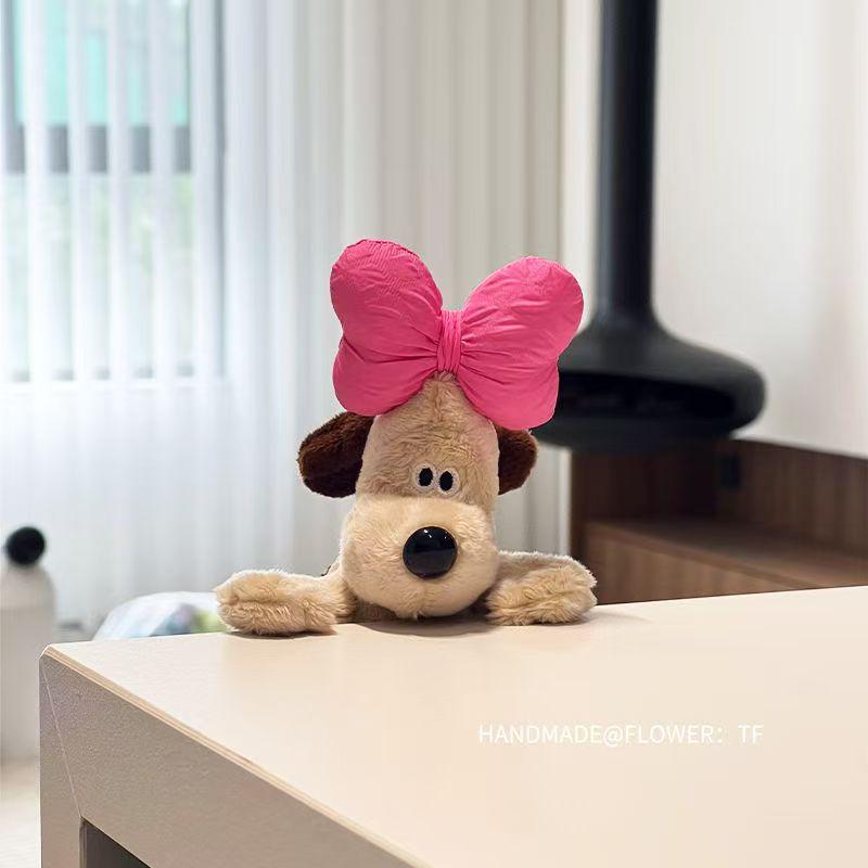 Master Dog Plush Dashboard Ornament - Cute Car Interior Decoration Figurine