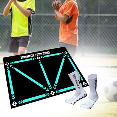 Football Footstep Training Mat Dribble Silent Sports Auxiliary Props Nonslip