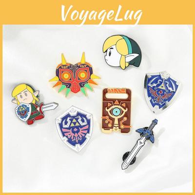 Legend Of Zelda Breath Of The Wild Metall Anstecknadel Link's Königreich Tränen Schild