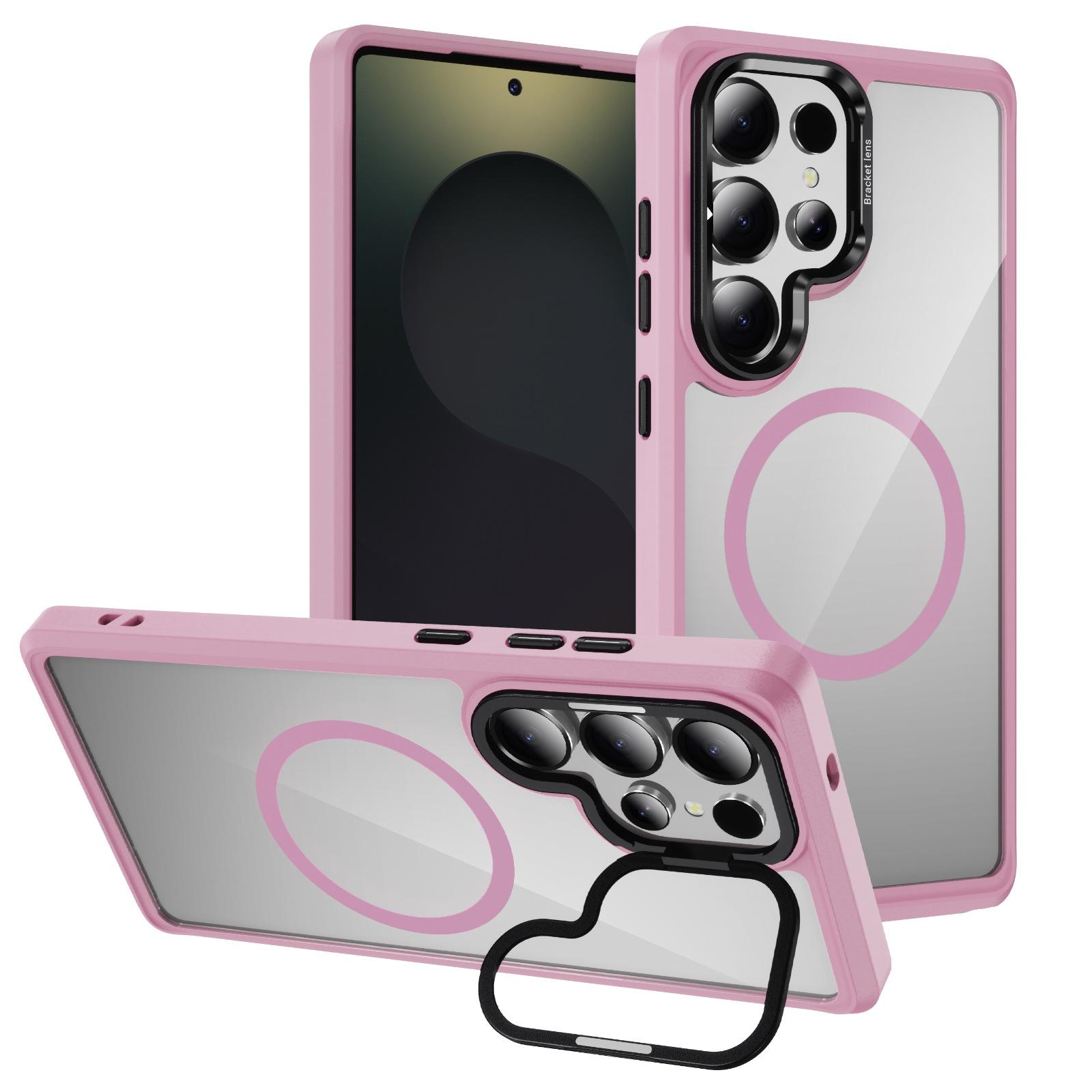 

New Magnetic Phone Case Invisible Bracket 2-in-1 Wireless Charging Car Magnetic for Samsung Phone Case S25