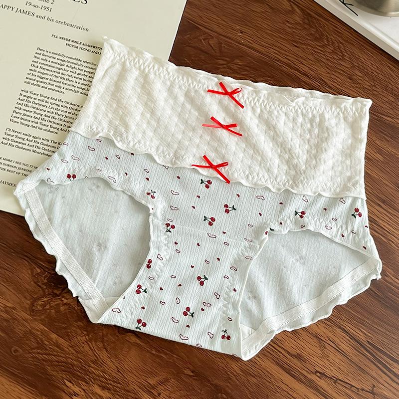 Lady Spring and Autumn Lovely Wind Cherry High Bounce Breathable Hip Bag Hip High Waist Underwear
