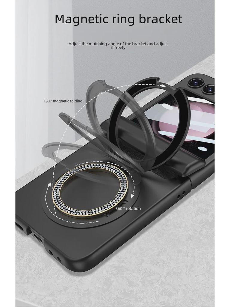 Ultra-Thin Magnetic Ring Bracket Case for Samsung Galaxy Z Flip5