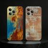 Stile Industriale Retrò Muri Arrugginiti Cover per Telefono Silicone nero Morbida Per IPhone 17,16,15,14,13,12,11,SE,Plus Pro Max