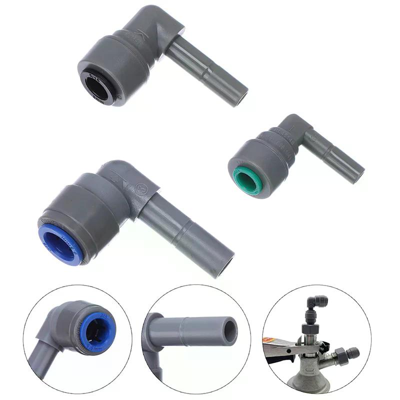 6.35MM 8MM 9.5MM Male To Female Elbow Plastic Quick Connect Pipe Hose Connector Push-in Fittings Joint