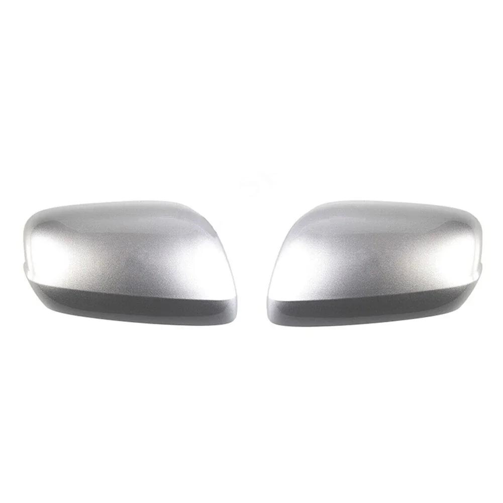 1Pair Silver Side Car Rearview Mirror Cap Cover For Honda For Jazz 2009-2013 76201-TF0-E11,76251-TF0-E11