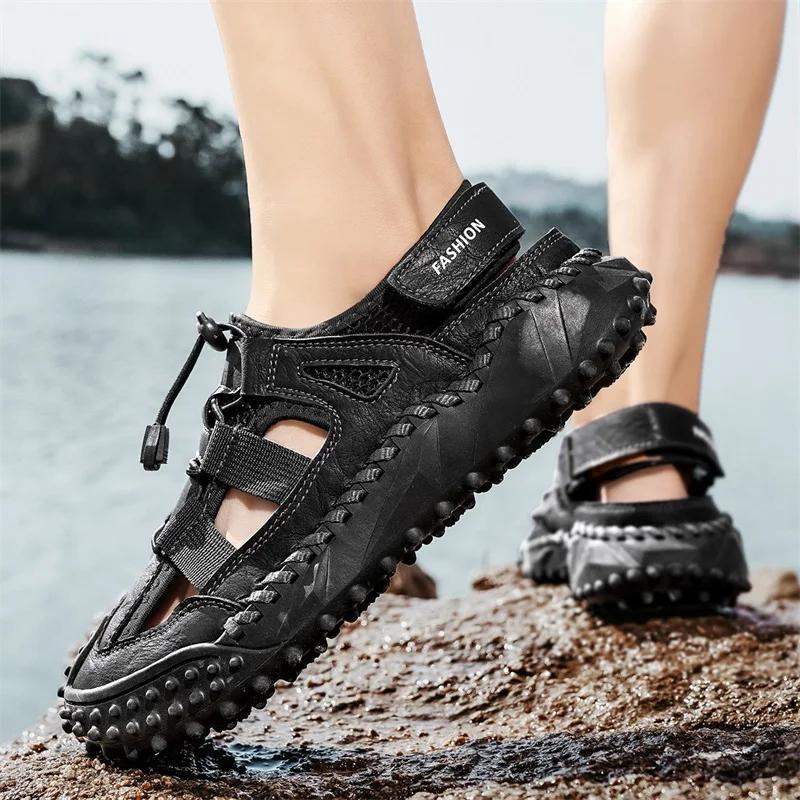 Fashion Men's Casual Sports Sandals Comfortable Inner New Summer Men's Shoes Lightweight Comfortable Non-slipbreathable and Not Stuffy