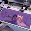 CUTE Mita Mouse Pad Multiple Sizes Large Square Computer Office Game Table Mats Rubber Anti-slip Mousepads