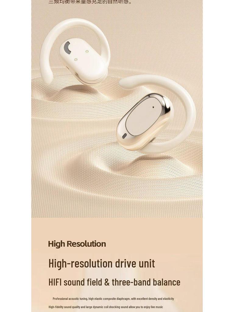 Bone Conduction Wireless Open-Ear Sports Headphones: In-Ear Bluetooth with Long Battery Life