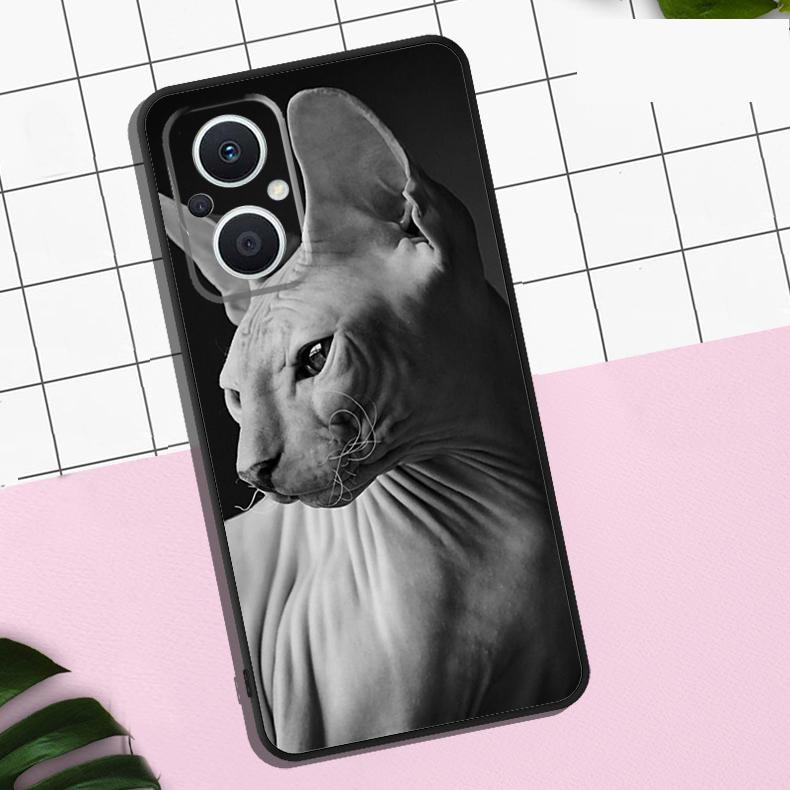 Sphynx Sphinx Cat Case For OPPO Reno 13F 12F 11F 8T 7 8 10 11 12 13 Pro OPPO Find X8 X6 Pro X3 X5 Lite Cover