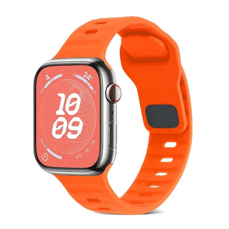 Soft Silicone Strap For Apple Watch Ultra 3/2 Band 49mm Serise 9 8 7 45mm 41mm Sport Bracelet Wristband iWatch 11 10 46mm 42mm