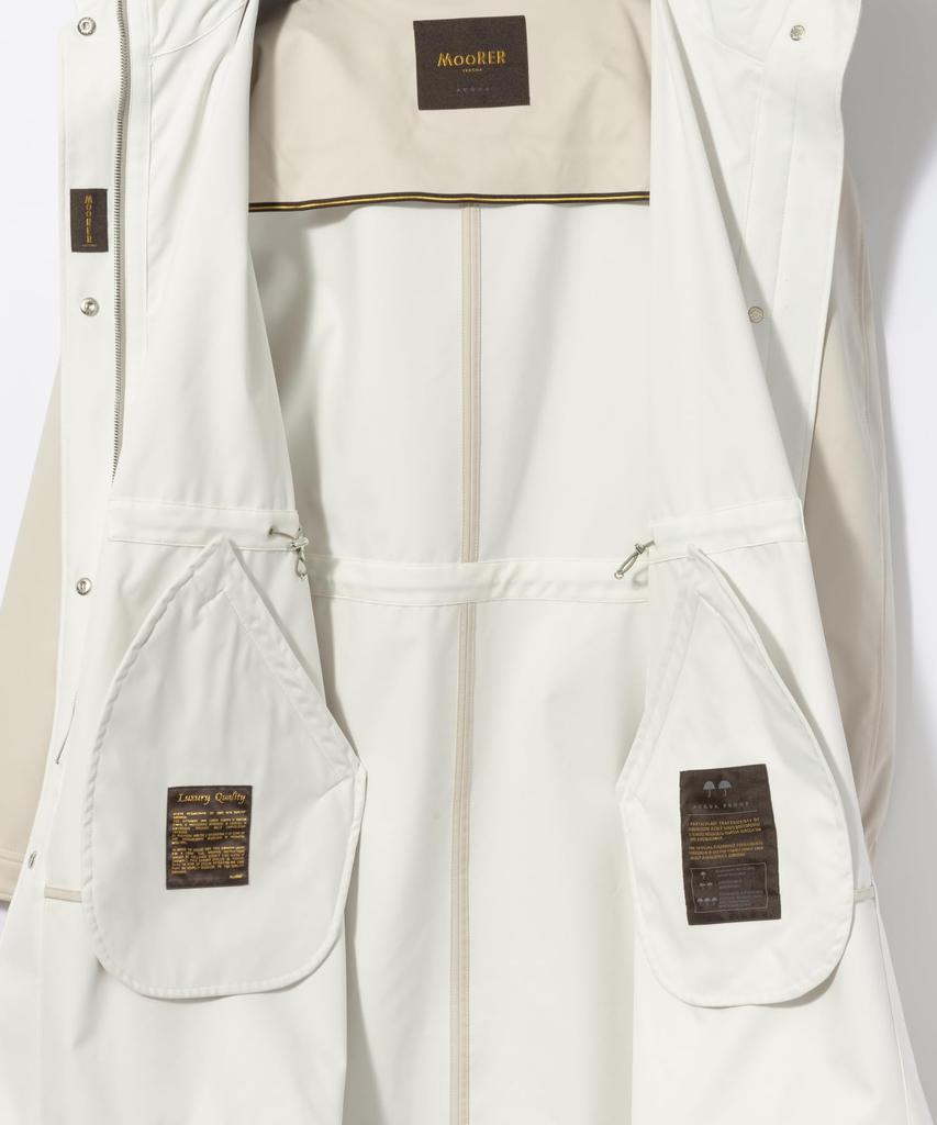 MOORER Size 44 Women's MANDORLA/BIANCO ANTIBES-ADB Coat, (Used)