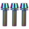 3PCS Titanium Alloy Bike  Stem Bolts Hex Tapered Head Bicycle Disc Brake Screws  Bike Maintenance