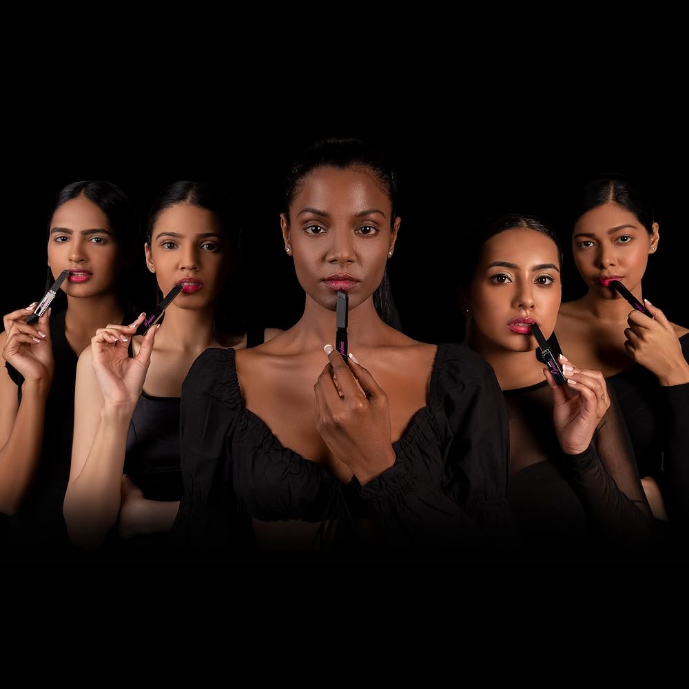 RENEE Madness Ph Lipstick | Black Lipstick With Glossy Pink Payoff| Long Lasting Nourishment, Enriched With Vitamin E & Jojoba Oil| Vegan & Paraben