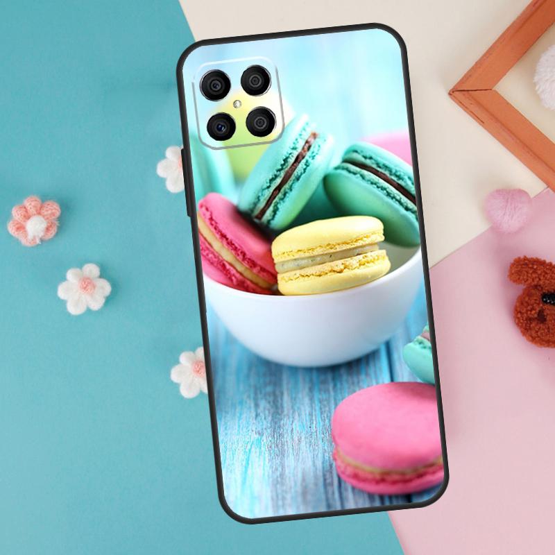 Macarons Cake Dessert Case For Honor 200 Pro 50 70 90 X9a X8a X8 X9 X8b X9c X9b Honor Magic 7 5 6 Lite Pro Cover