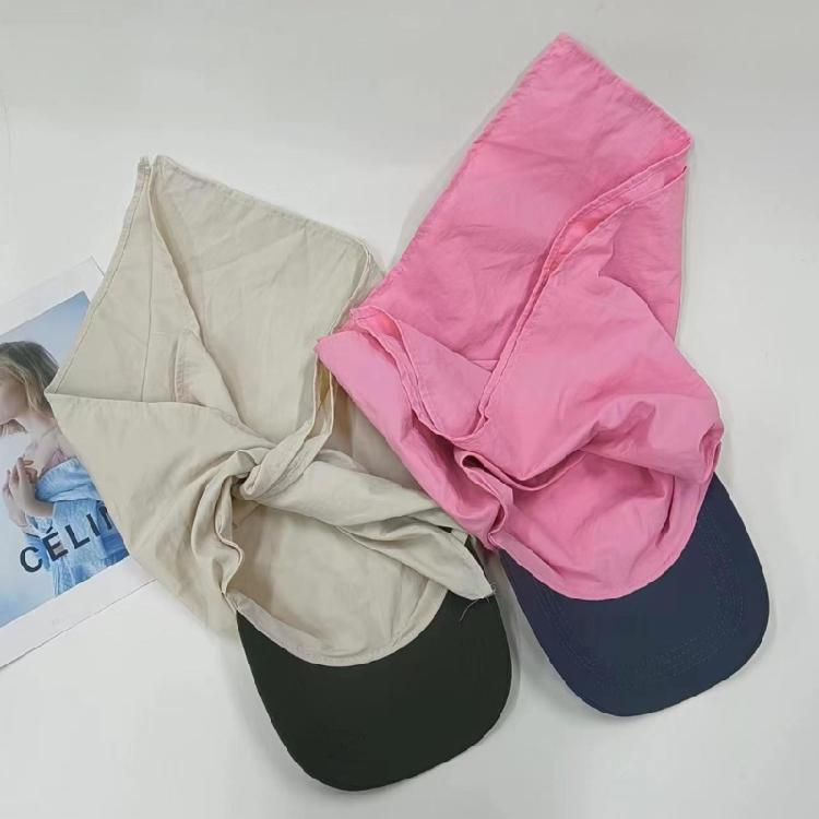 Fashion Headscarf Hat Foldable Sun Protective Letter Hat Unisex Travel Sun Hat