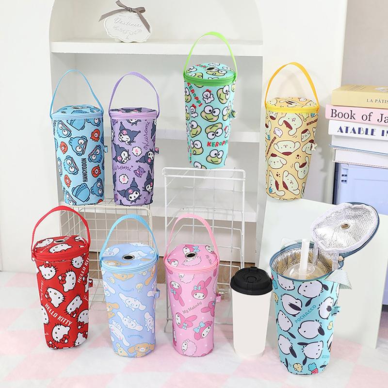 Tragbare Einkaufstasche für Milchtee, Wärmeschutztasche, umweltfreundliche Handtasche mit isolierter Becherhülle, Becherzubehör