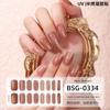 Onion Pink Gradient Explosive Semi-cured Manicure Stickers Pearlescent Purple Gel Nail Stickers