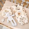 Pure Cotton U-Shaped Baby Pillow: Anti-Plagiocephaly, Sweat-Absorbent, Washable, Anti-Startle