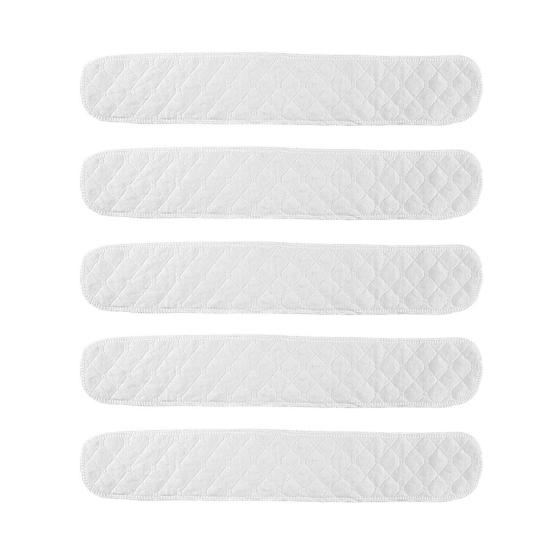 5 Pcs Cotton Bra Liners 3 Layer under Breast Sweat Absorber Pads Reusable Washable Bra Liners for Women