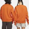 Nike Loose Fit Round Neck Long Sleeve T-Shirt With Letter Print Unisex Tops Orange FD9850-893