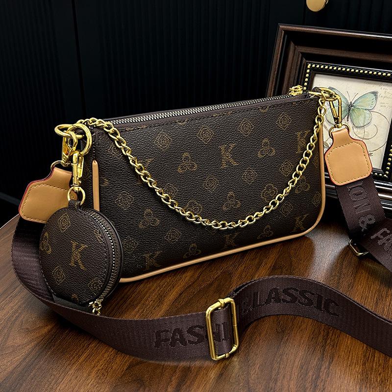 2025 Women's All-Season Versatile Monogram Crossbody Shoulder Bag