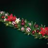 Factory Christmas Wreath Door Hanging Decorative Vine Snowfall for Mall Entrance Stair Handrail Pendant Bell Artificial Flower