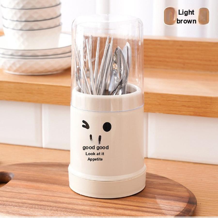 Lidded Dustproof Chopstick Rack, Kitchen Chopstick Holder, Utensil Storage Box, Chopstick Basket, Home Chopstick Box, Shelf 11.5*25.5cm