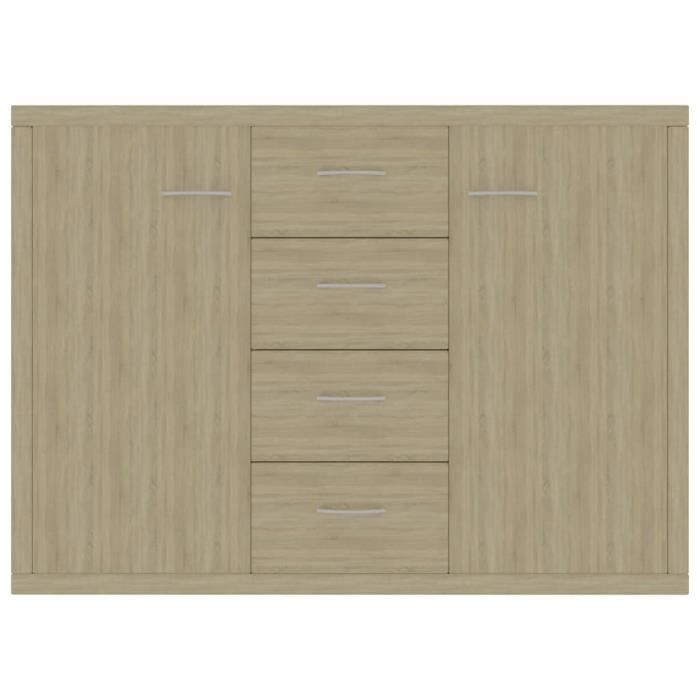 VidaXL Buffet Chêne sonoma 88x30x65 cm Aggloméré