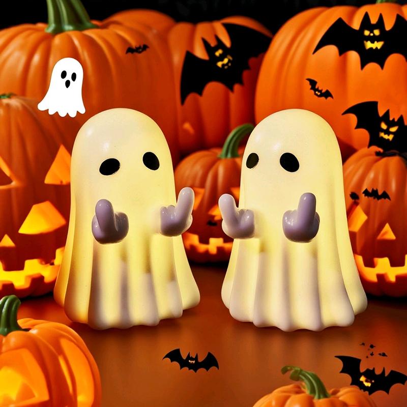 Luminous Ghost White Ghost Festival Party Decoration Courtyard Ornament Study Desk Decoration Small Ornament Luminous Ghos