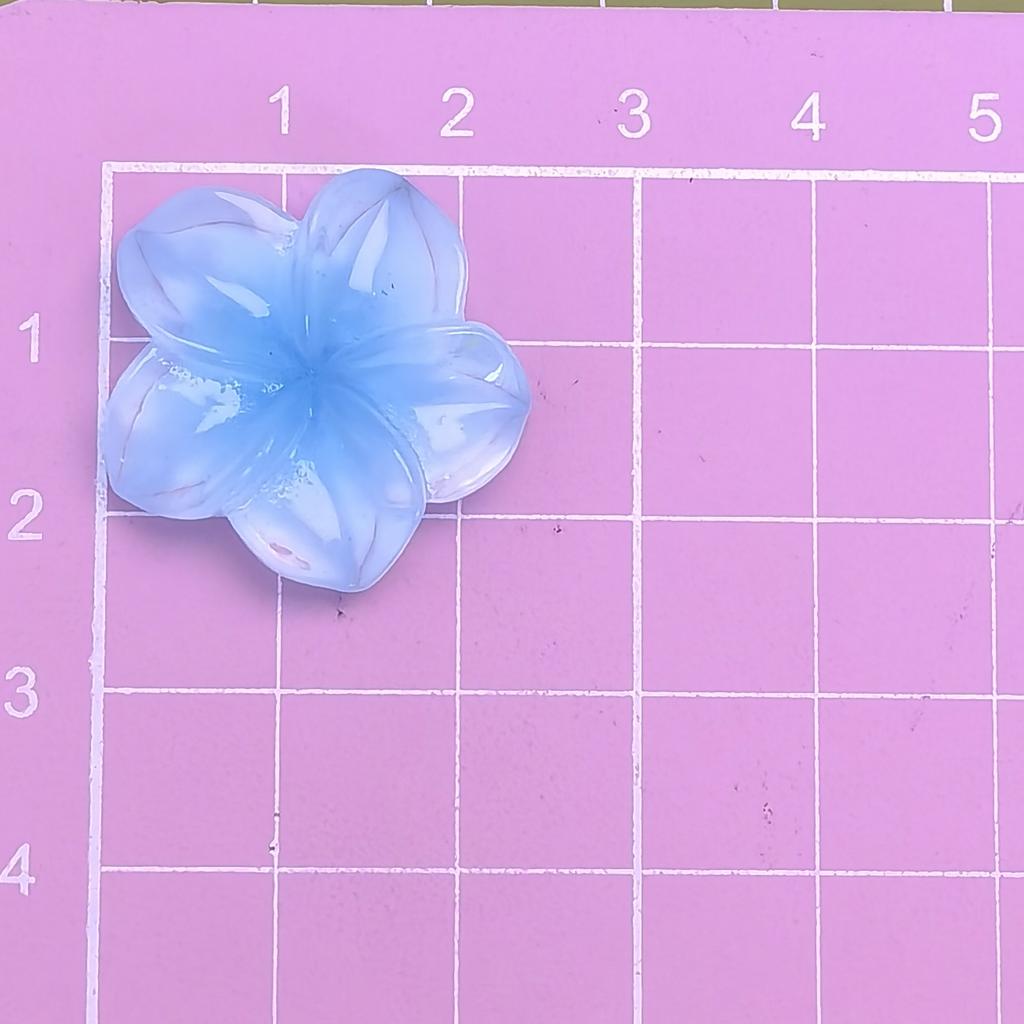 25mm Plumeria Resin Cabochons Flatback Charms Mini Hawaiian Flower for Jewelry Making, Scrapbooking, Phone Case Crafts, Slime