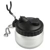 Glass Bottle Airbrush Cleaning Jar with Cover Metal Handle Airbrush Cleaning Kit  Modeling